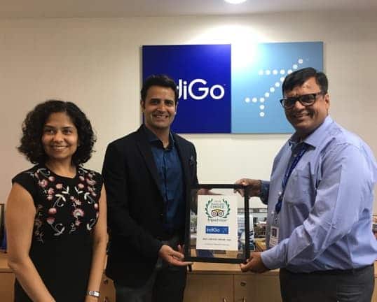 Mr. Sanjay Kumar receiving the award