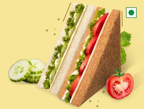 Tomato-Cucumber-Cheese-Lettuce-Sandwich