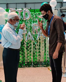 Socially distant greetings