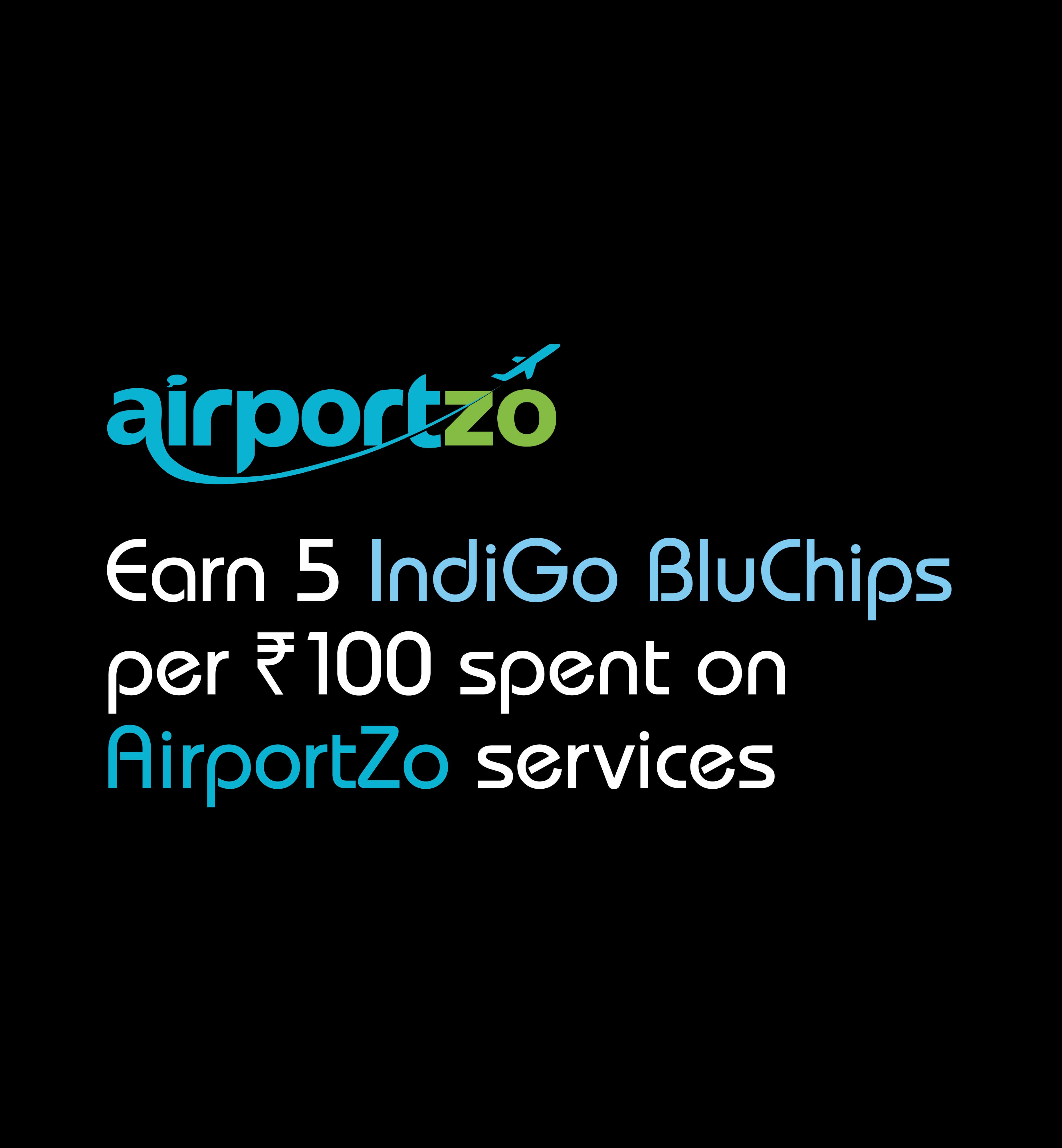 Earn IndiGo BluChips on AirportZo