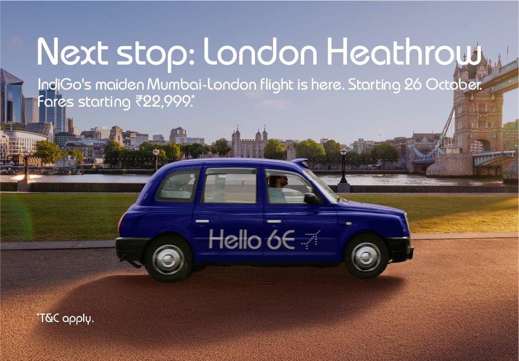 IndiGo Announces Direct Daily Flights Between Mumbai and Heathrow